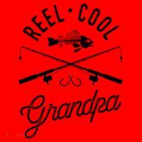Reel Cool Grandpa Father's Day Gift Fishing Gift Santa Hat thumb 1