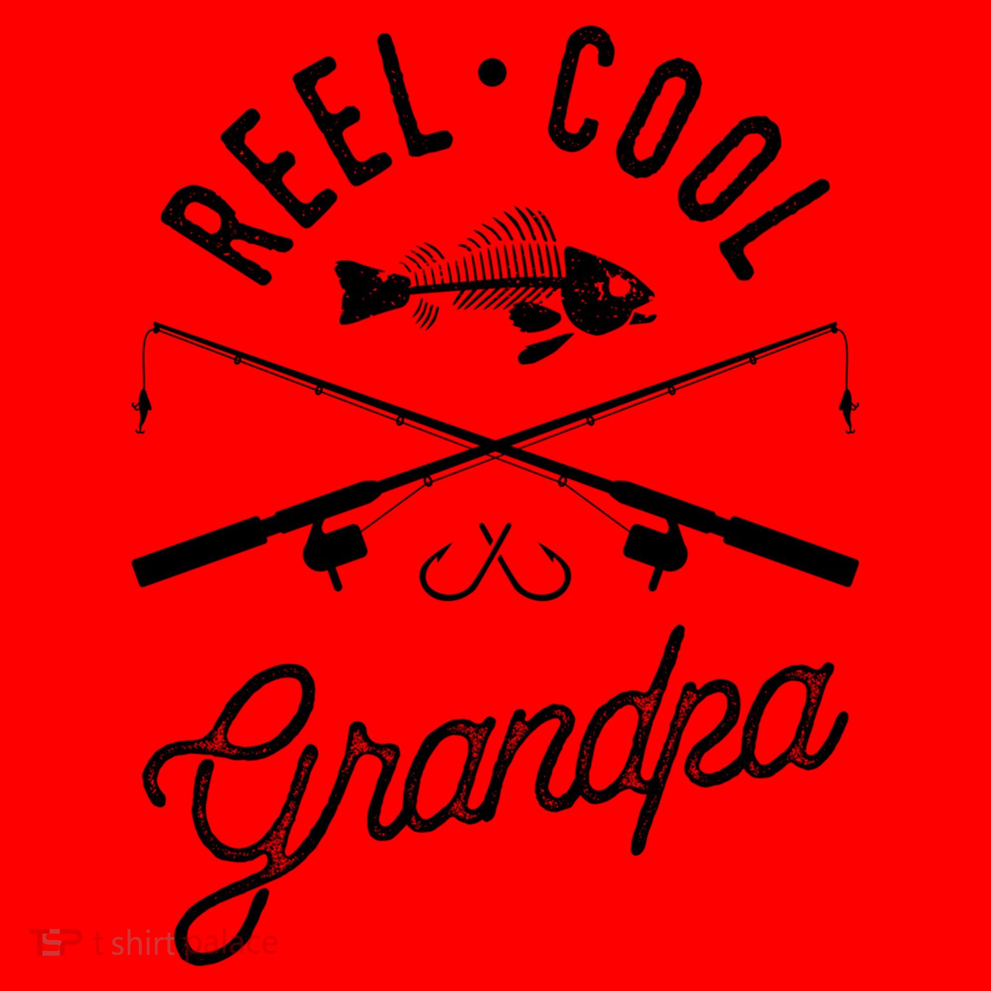 Reel Cool Grandpa Father's Day Gift Fishing Gift Santa Hat