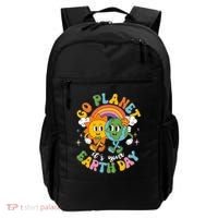 Retro Cartoon Go Planet Its Your Earth Day Backpack thumb 0