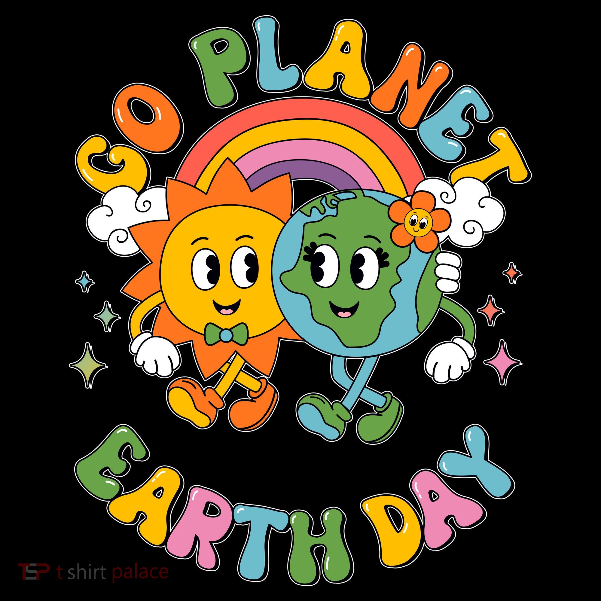Retro Cartoon Go Planet Its Your Earth Day Coffee Mug
