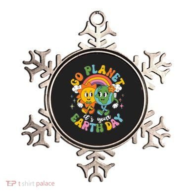Retro Cartoon Go Planet Its Your Earth Day Ornament
