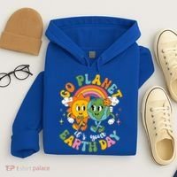 Retro Cartoon Go Planet Its Your Earth Day Hoodie thumb 4