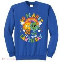 Retro Cartoon Go Planet Its Your Earth Day Sweatshirt thumb 0