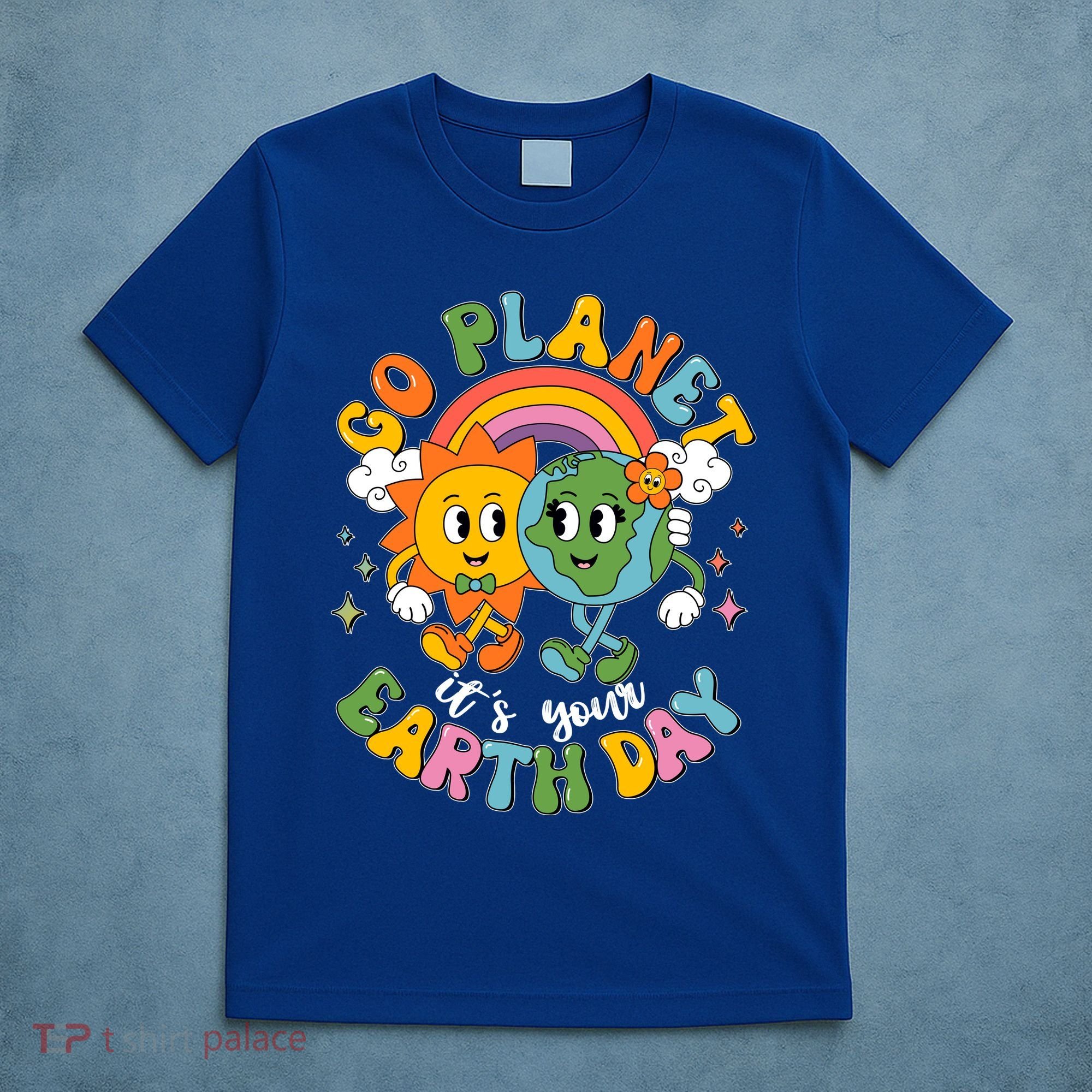 Retro Cartoon Go Planet Its Your Earth Day T-Shirt