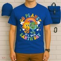 Retro Cartoon Go Planet Its Your Earth Day T-Shirt thumb 6