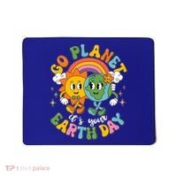 Retro Cartoon Go Planet Its Your Earth Day Mousepad thumb 0