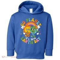Retro Cartoon Go Planet Its Your Earth Day Toddler Hoodie thumb 0