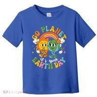 Retro Cartoon Go Planet Its Your Earth Day Toddler T-Shirt thumb 0