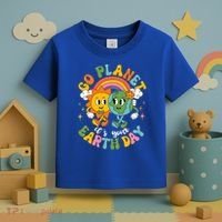 Retro Cartoon Go Planet Its Your Earth Day Toddler T-Shirt thumb 3