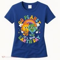 Retro Cartoon Go Planet Its Your Earth Day Women's T-Shirt thumb 0