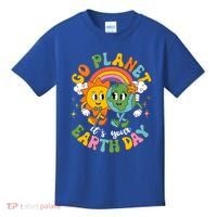 Retro Cartoon Go Planet Its Your Earth Day Kids T-Shirt thumb 0