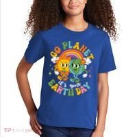 Retro Cartoon Go Planet Its Your Earth Day Kids T-Shirt thumb 2