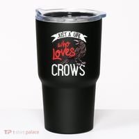 Raven Crow Gift Birding Bird Watching Just A Girl Who Loves Crows Tumbler thumb 0