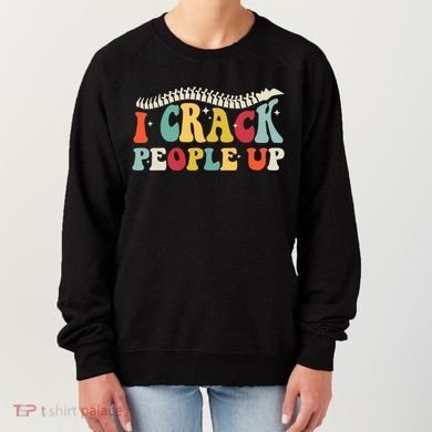 Retro Chiropractic Groovy Spinal Cord Chiropractor Funny Women's Sweatshirt