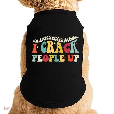 Retro Chiropractic Groovy Spinal Cord Chiropractor Funny Doggie Tank
