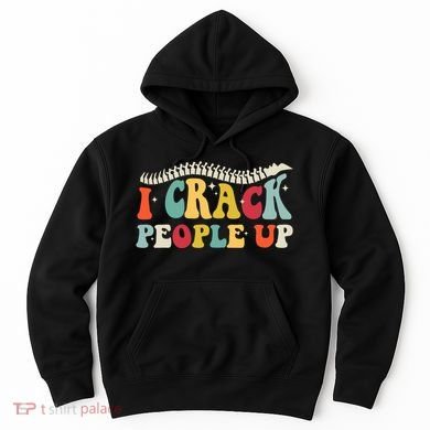 Retro Chiropractic Groovy Spinal Cord Chiropractor Funny Hoodie