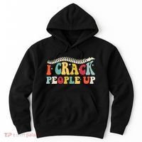 Retro Chiropractic Groovy Spinal Cord Chiropractor Funny Hoodie thumb 0