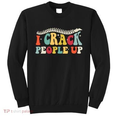 Retro Chiropractic Groovy Spinal Cord Chiropractor Funny Sweatshirt