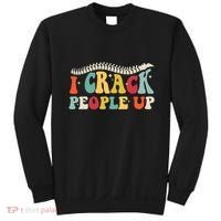 Retro Chiropractic Groovy Spinal Cord Chiropractor Funny Sweatshirt thumb 0