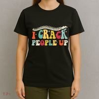 Retro Chiropractic Groovy Spinal Cord Chiropractor Funny T-Shirt thumb 4