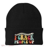 Retro Chiropractic Groovy Spinal Cord Chiropractor Funny Beanie thumb 0