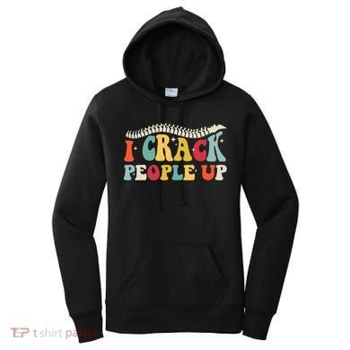 Retro Chiropractic Groovy Spinal Cord Chiropractor Funny Women's Hoodie
