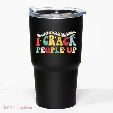 Retro Chiropractic Groovy Spinal Cord Chiropractor Funny Tumbler