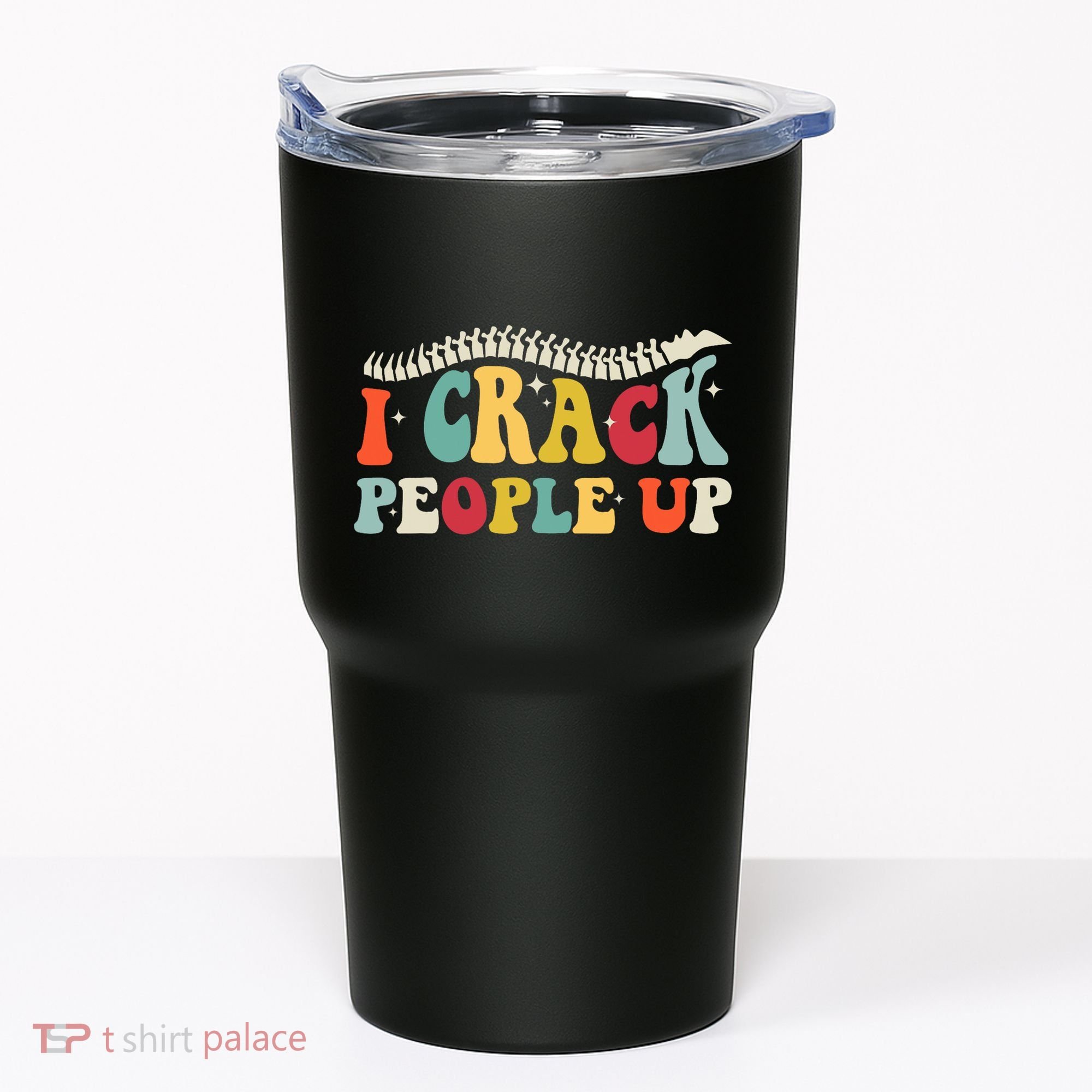 Retro Chiropractic Groovy Spinal Cord Chiropractor Funny Tumbler