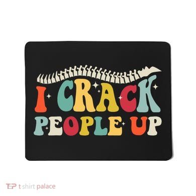 Retro Chiropractic Groovy Spinal Cord Chiropractor Funny Mousepad