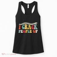 Retro Chiropractic Groovy Spinal Cord Chiropractor Funny Women's Tank Top thumb 0