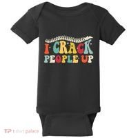 Retro Chiropractic Groovy Spinal Cord Chiropractor Funny Baby Bodysuit thumb 0