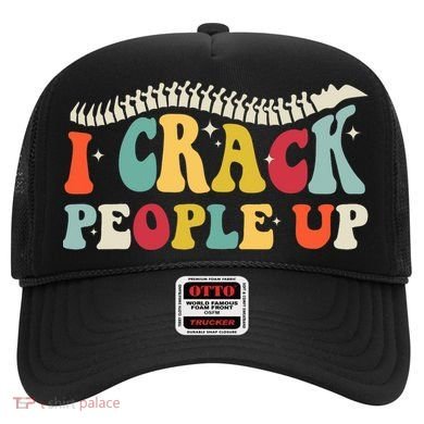 Retro Chiropractic Groovy Spinal Cord Chiropractor Funny Hat
