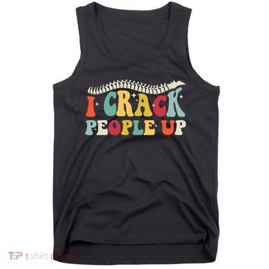 Retro Chiropractic Groovy Spinal Cord Chiropractor Funny Tank Top