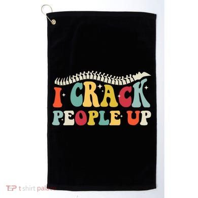 Retro Chiropractic Groovy Spinal Cord Chiropractor Funny Golf Towel