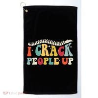 Retro Chiropractic Groovy Spinal Cord Chiropractor Funny Golf Towel thumb 0