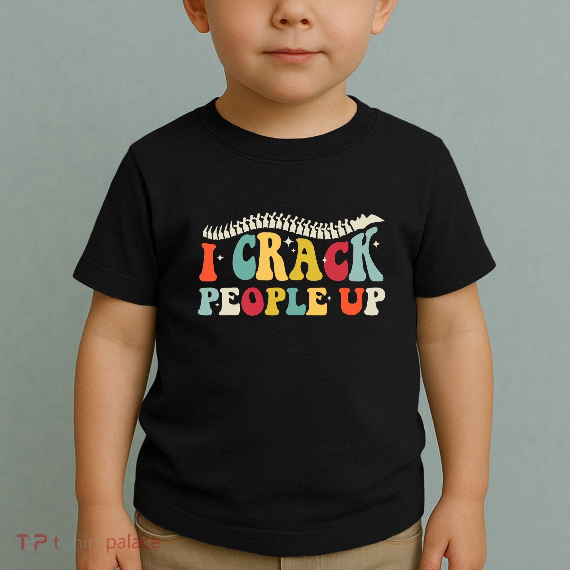 Retro Chiropractic Groovy Spinal Cord Chiropractor Funny Toddler T-Shirt