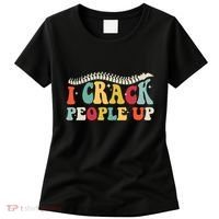 Retro Chiropractic Groovy Spinal Cord Chiropractor Funny Women's T-Shirt thumb 0