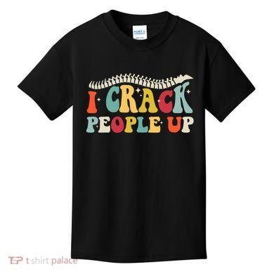 Retro Chiropractic Groovy Spinal Cord Chiropractor Funny Kids T-Shirt