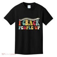 Retro Chiropractic Groovy Spinal Cord Chiropractor Funny Kids T-Shirt thumb 0