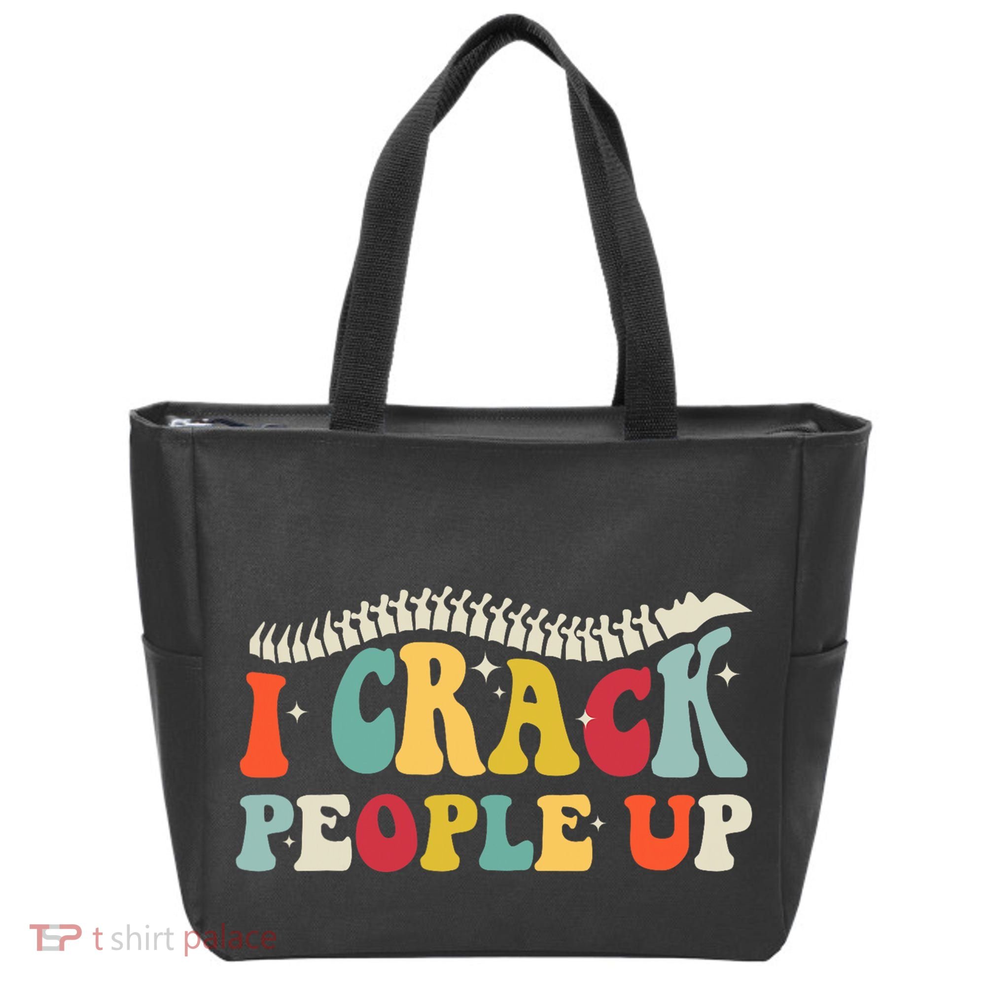 Retro Chiropractic Groovy Spinal Cord Chiropractor Funny Tote Bag