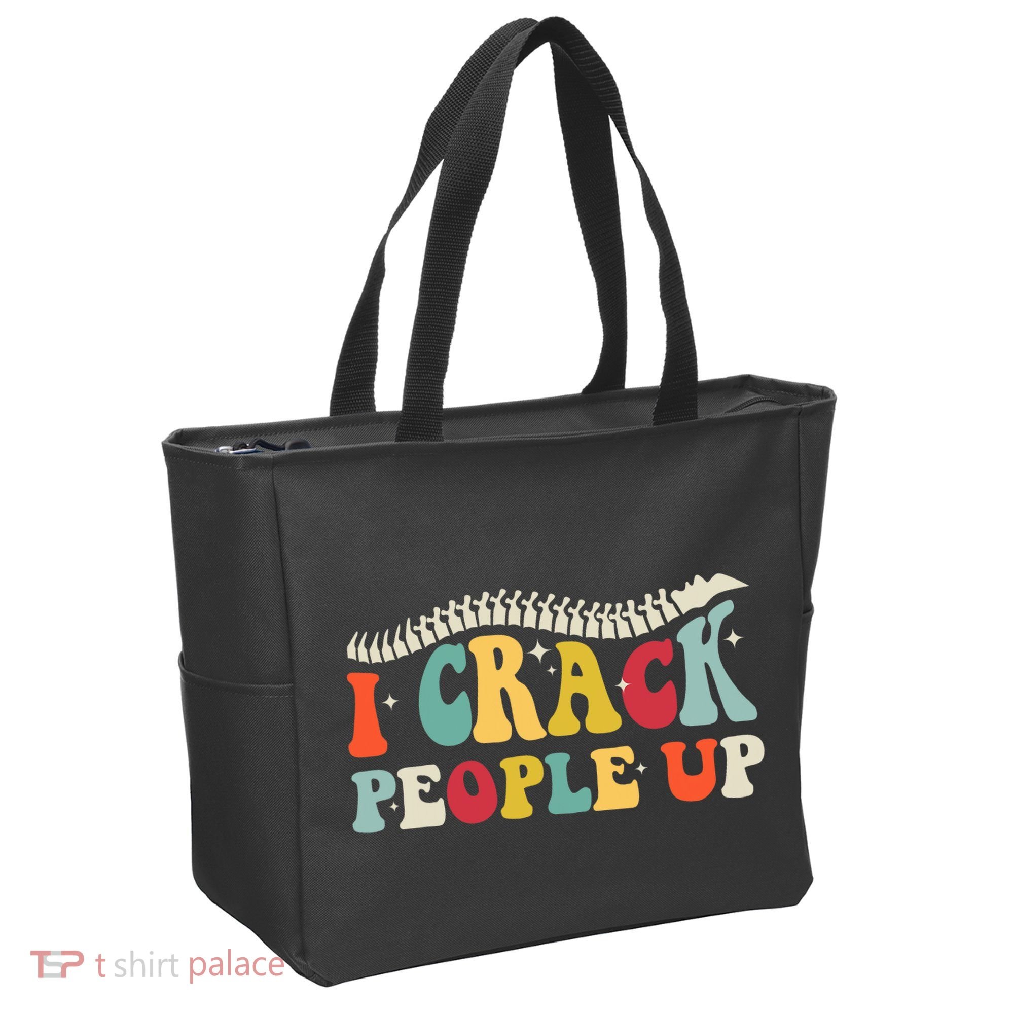 Retro Chiropractic Groovy Spinal Cord Chiropractor Funny Tote Bag