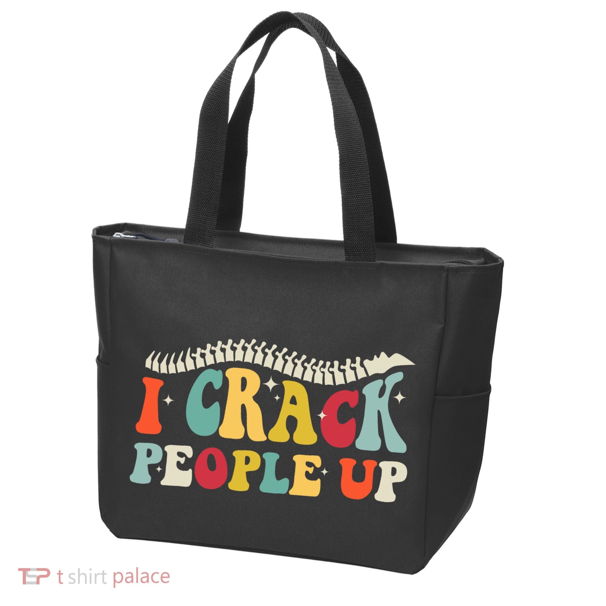 Retro Chiropractic Groovy Spinal Cord Chiropractor Funny Tote Bag