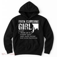 Rock Climbing Girl Definition Mountain Climber Bouldering Hoodie thumb 0
