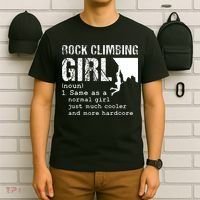 Rock Climbing Girl Definition Mountain Climber Bouldering T-Shirt thumb 6