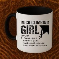 Rock Climbing Girl Definition Mountain Climber Bouldering Coffee Mug thumb 2
