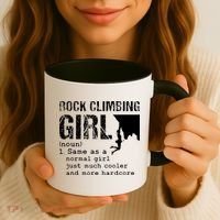 Rock Climbing Girl Definition Mountain Climber Bouldering Coffee Mug thumb 3