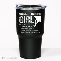Rock Climbing Girl Definition Mountain Climber Bouldering Tumbler thumb 0