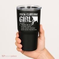 Rock Climbing Girl Definition Mountain Climber Bouldering Tumbler thumb 2
