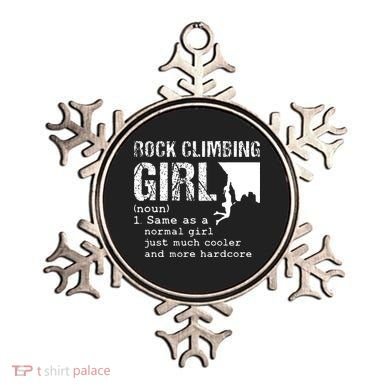 Rock Climbing Girl Definition Mountain Climber Bouldering Ornament