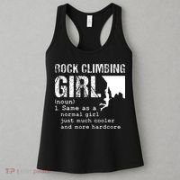 Rock Climbing Girl Definition Mountain Climber Bouldering Women's Tank Top thumb 3